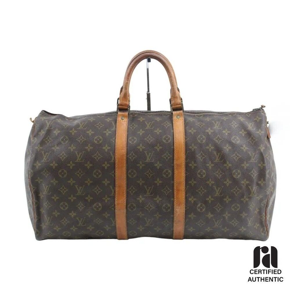 Authentic Louis Vuitton Keepall 55 Monogram Canvas Duffel Bag –Vintage - Picture 2 of 15